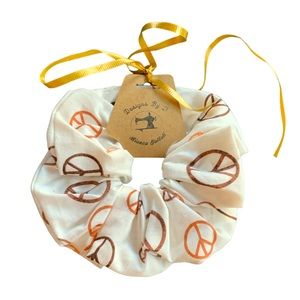 Handmade brand new peace scrunchie